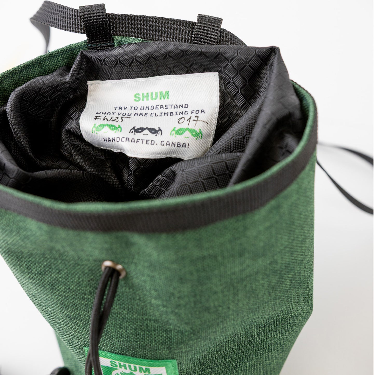 SHUM chalk bag green